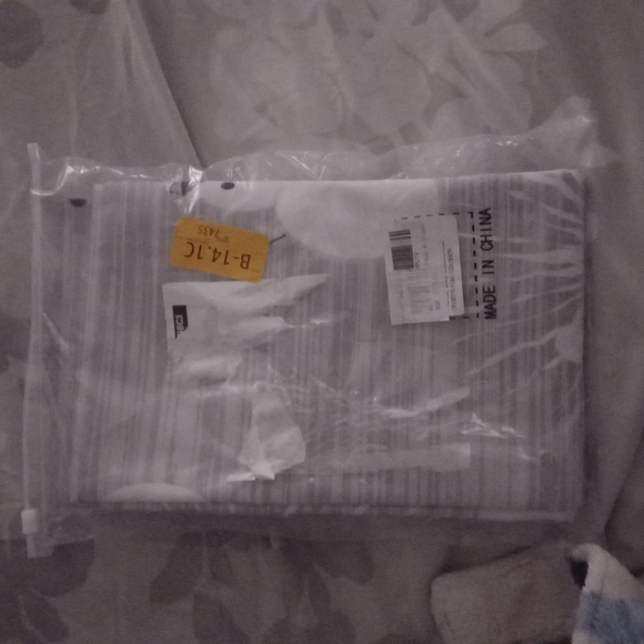 Snowman snowflake Shower Curtain with Hooks - Picture 7 of 7